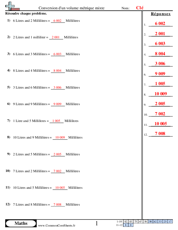  - 170 worksheet