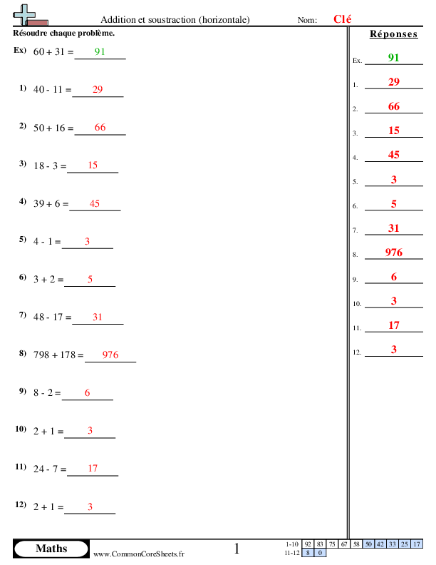  - 18 worksheet