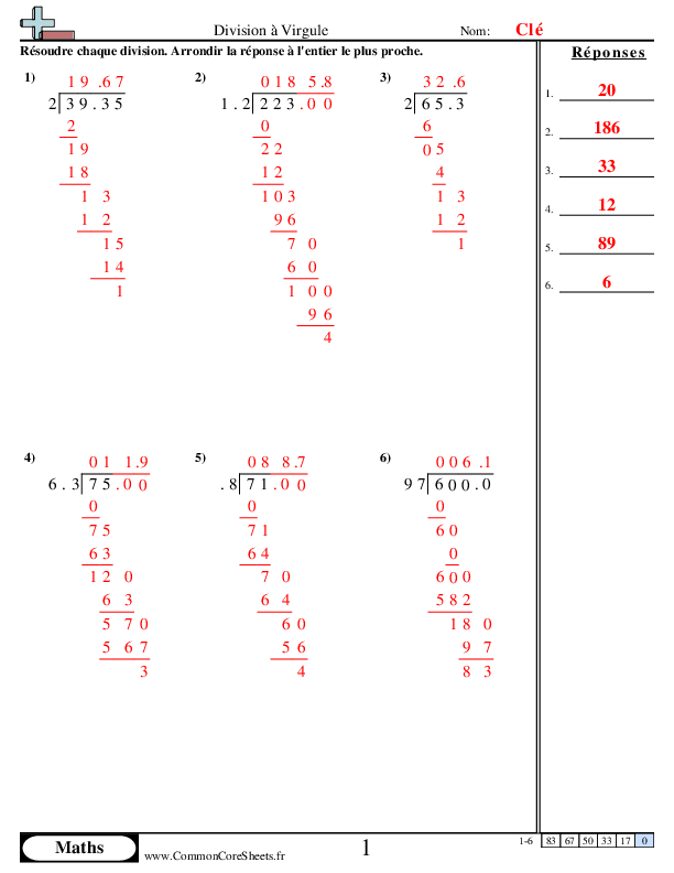  - division-diviseur-et-dividende-a-virgule worksheet