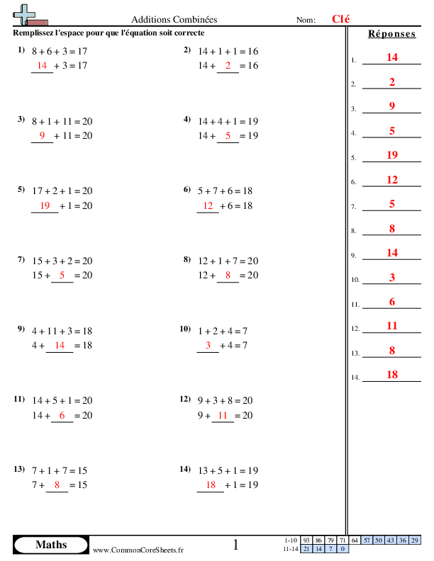  - combining-addends worksheet