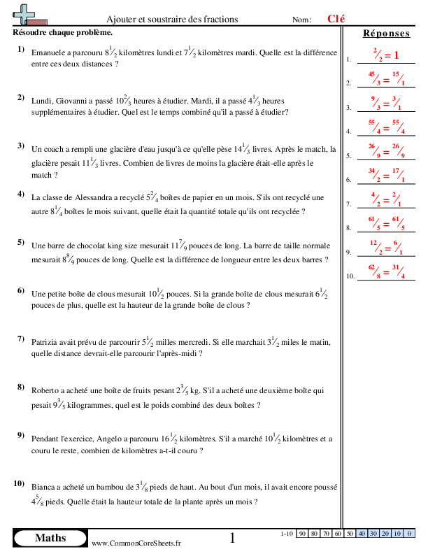  - 505 worksheet