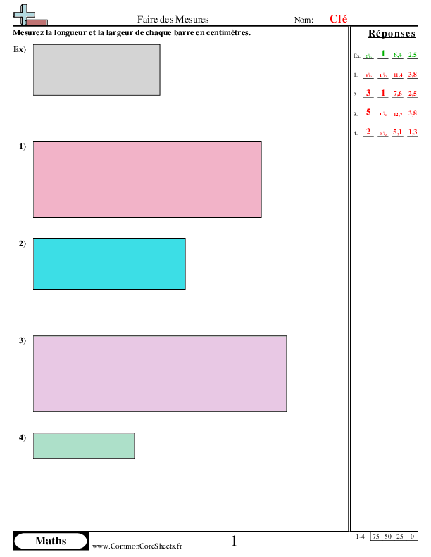  - faire-des-mesures-longueur-largeur worksheet