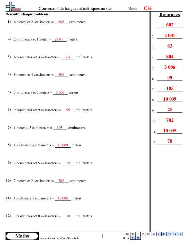  - 601 worksheet