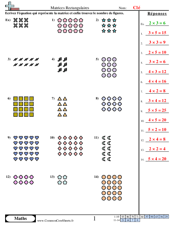  - matrices-rectangulaire worksheet