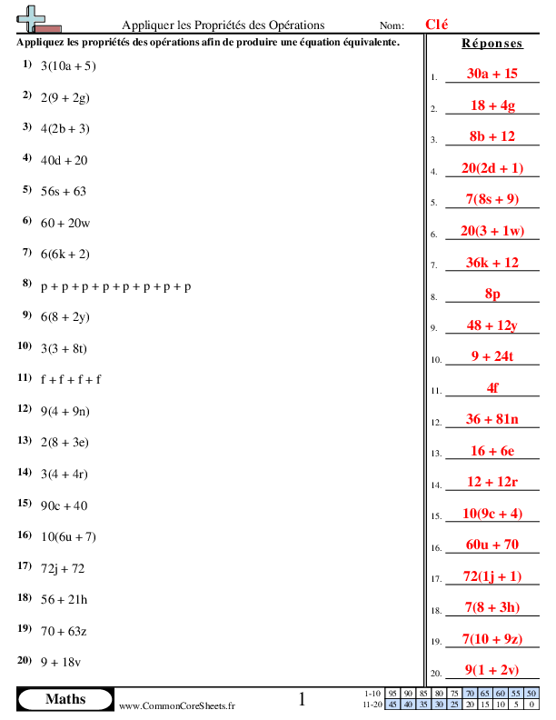  - appliquer-les-proprietes-des-operations worksheet