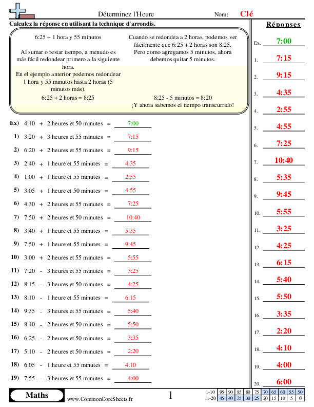  - determiner-l-heure worksheet