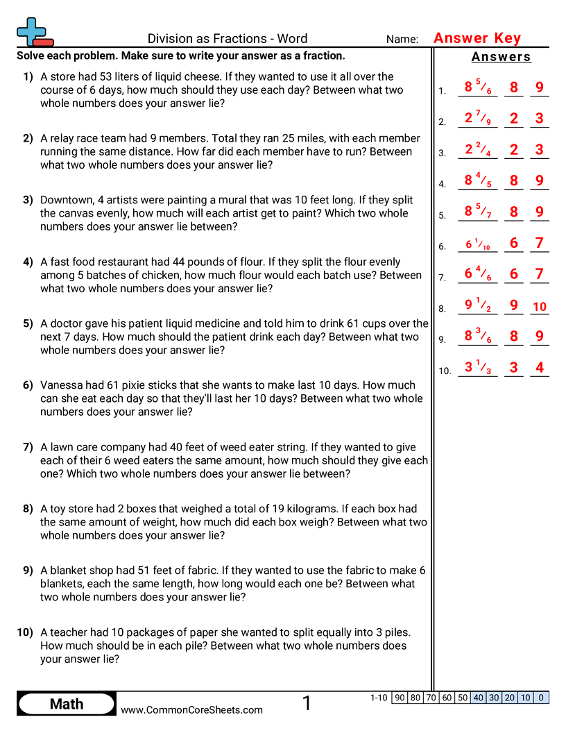Related worksheet